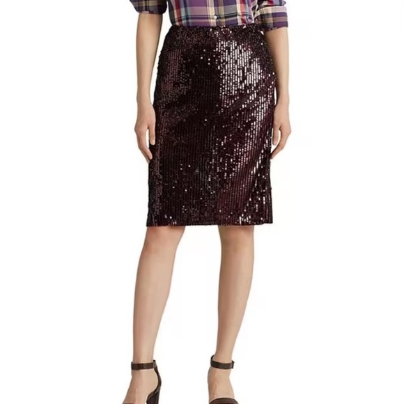Lauren Ralph Lauren Dresses & Skirts - NWT Lauren Ralph Lauren Sequin Pencil Skirt 16